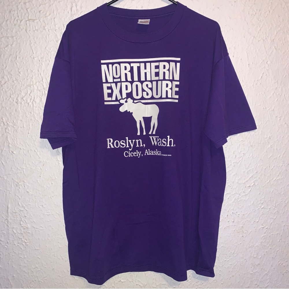 1990 Northern Exposure Roslyn, Wash Cicely, Alaska TV Show Promo Shirt XL USA